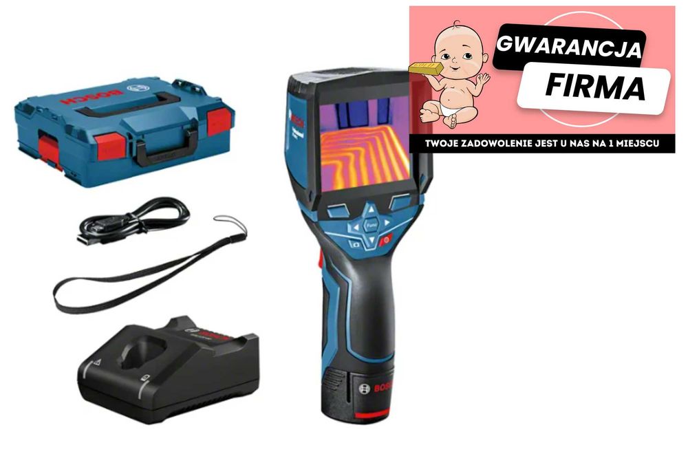 Kamera termowizyjna Bosch GTC 400 C | Nowa | Aku 2.0Ah | Walizka |