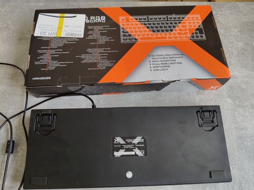 Klawiatura KRUX Atax Pro RGB Outemu Brown