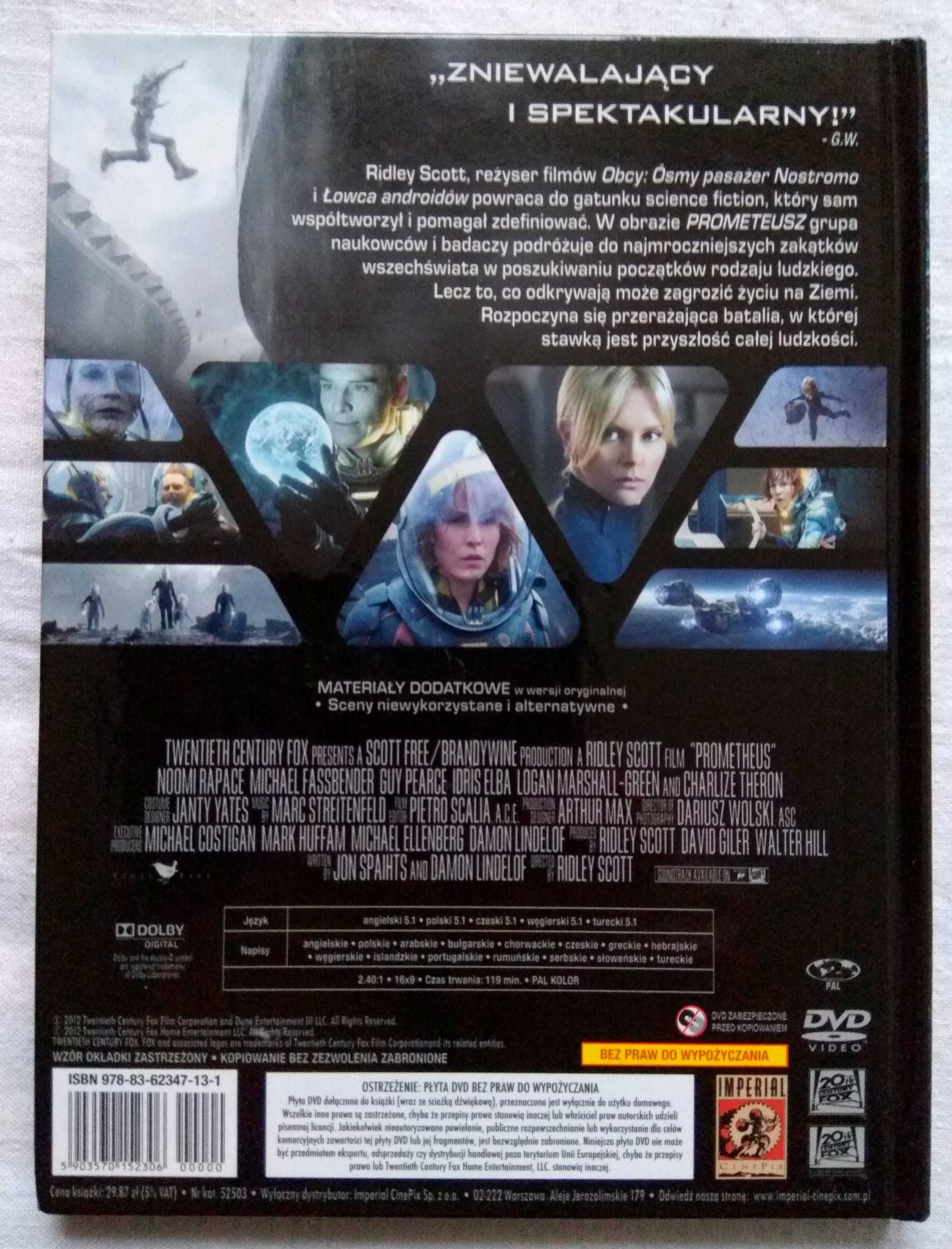 Film DVD - Prometeusz - (2012r.)
