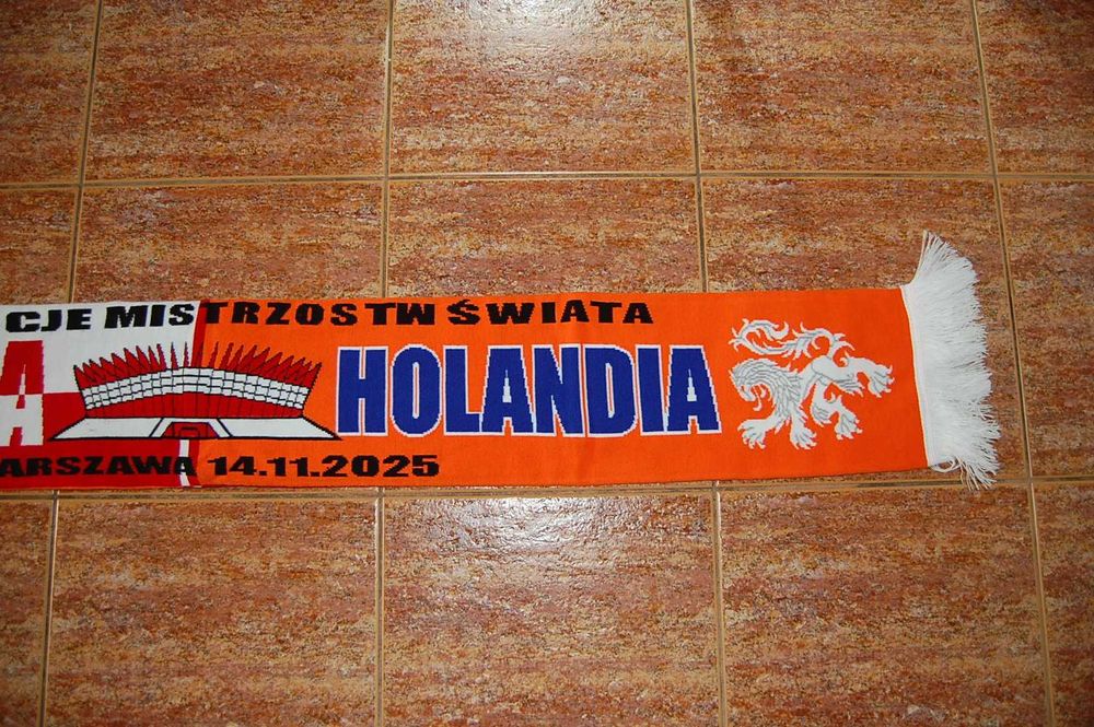 Szalik pamiątkowy Polska-Holandia 14.11.2025 Warszawa
