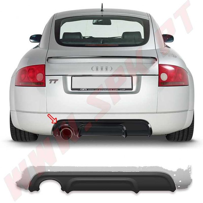 DIFUSOR TRASEIRO AUDI TT 8N - (98-06) - Novo [PLÁSTICO]