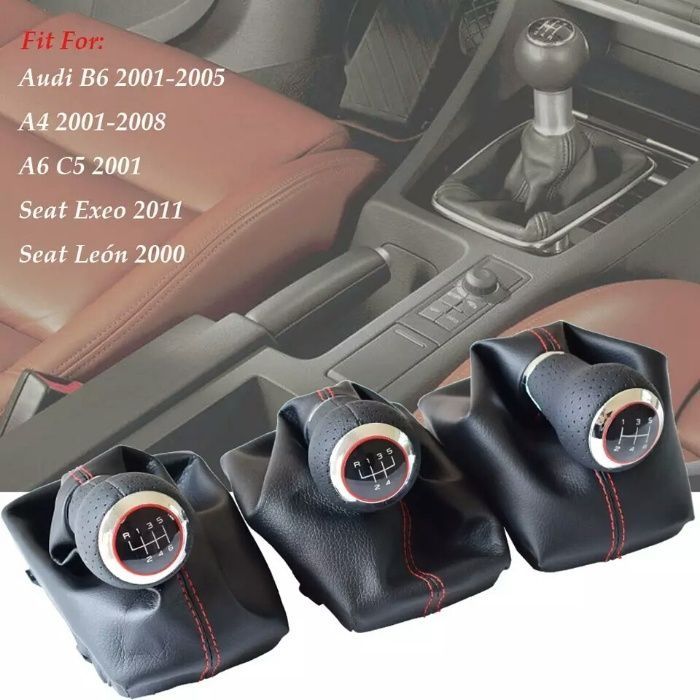 Moca manete de velocidades Audi A4 b6 b7 A6 C5 Seat Exeo leon (PELE)