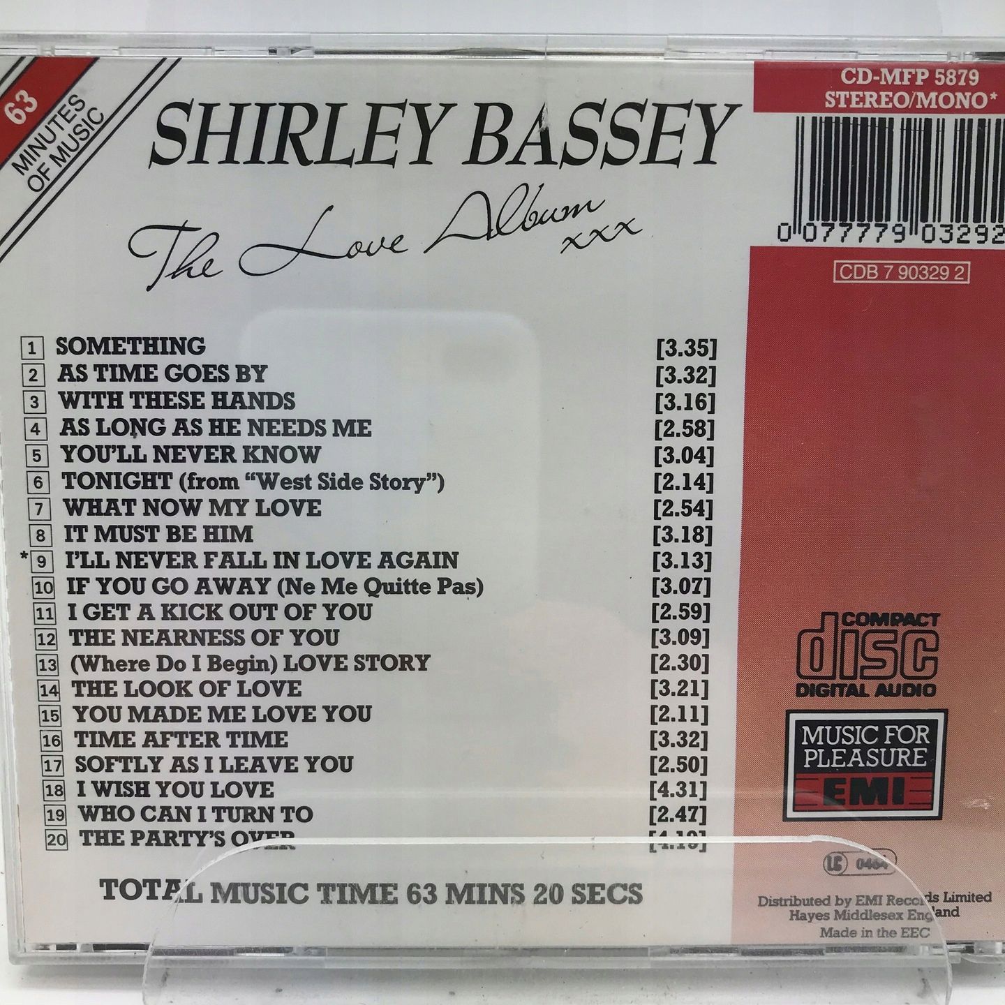 Cd - Shirley Bassey - The Love Album