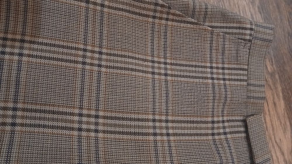 Штани -палацо чорні та в клітинку