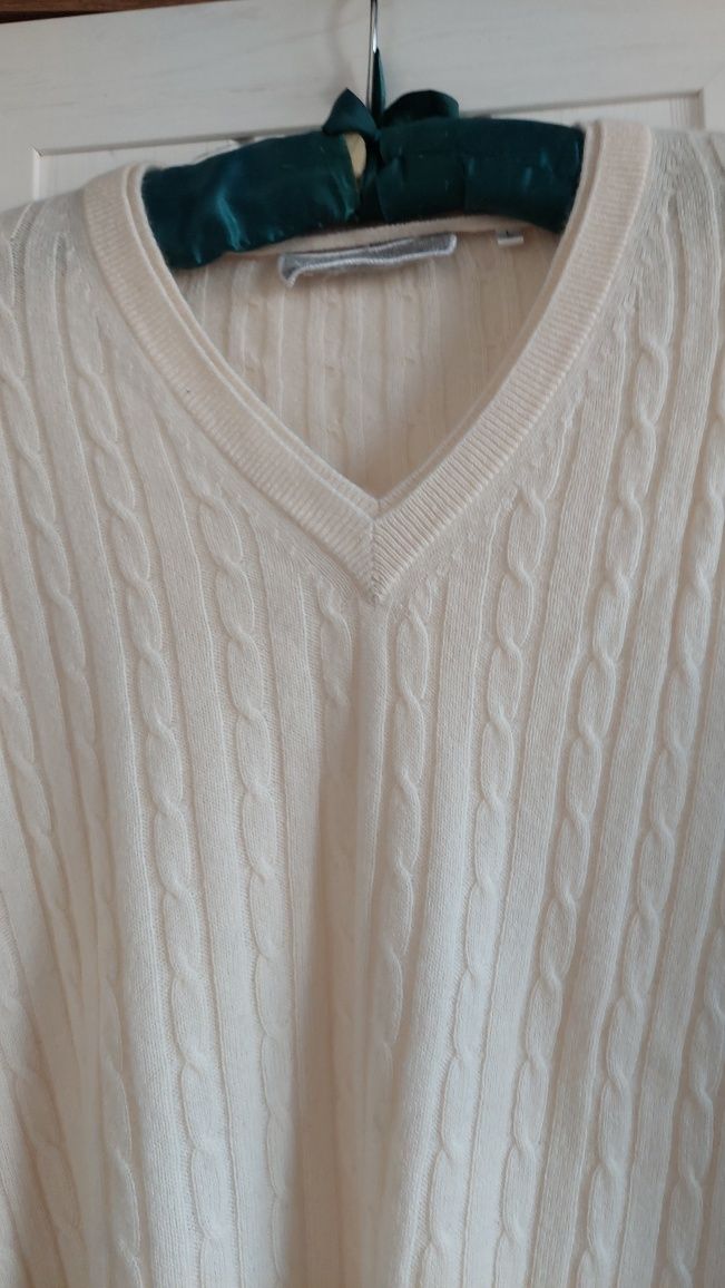 Kaszmirowy wiosenny premium  sweter r.40, z C&A