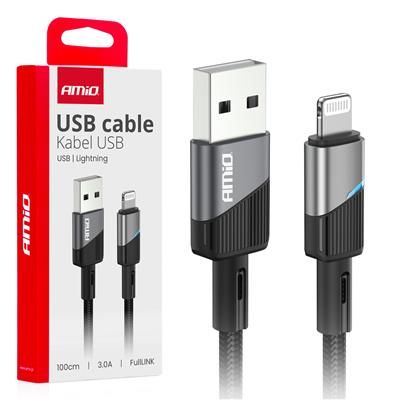 Kabel do ładowania USB-A LIGHTNING IPHONE 3A 100cm