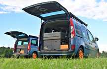 Mini kamper Renault Kangoo -łózko, kuchnia, prysznic, full wyposażenie