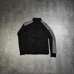 DAMSKA Bluza Sportowa Rozpinana czarna 3 Paski Logo Trening Active
