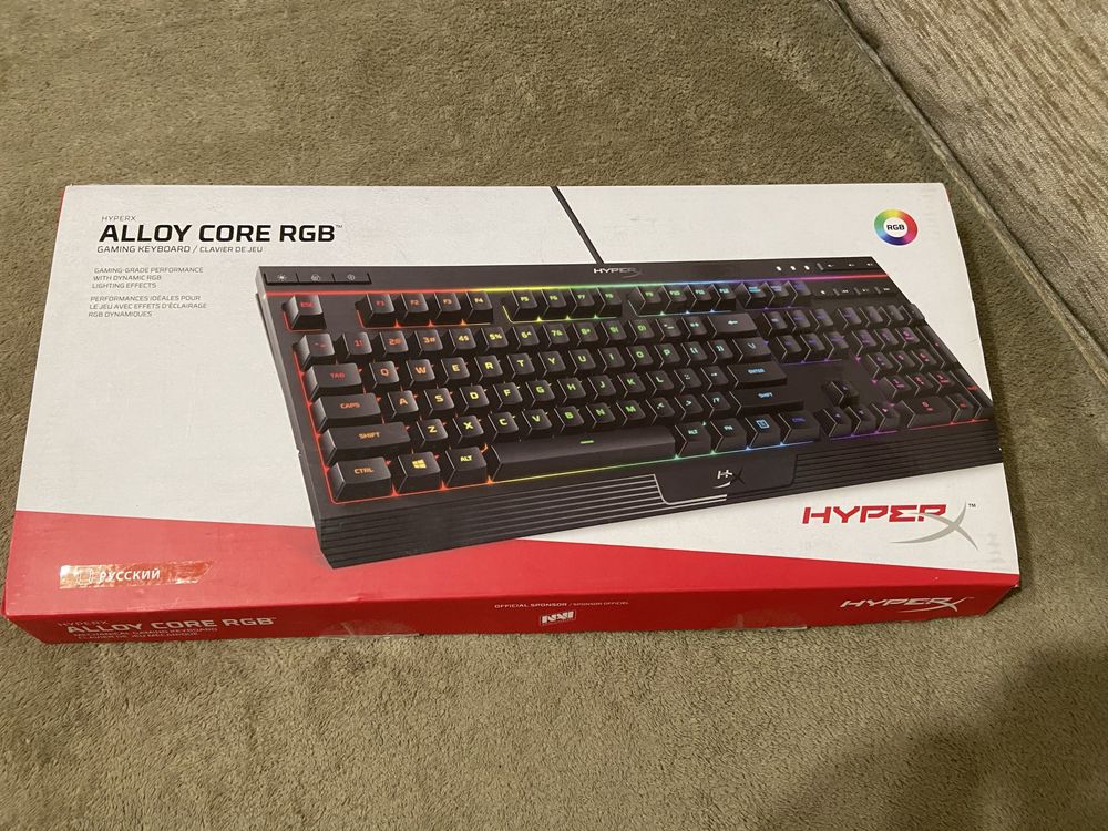 Игрова клавиатура HyperX alloy core rgb