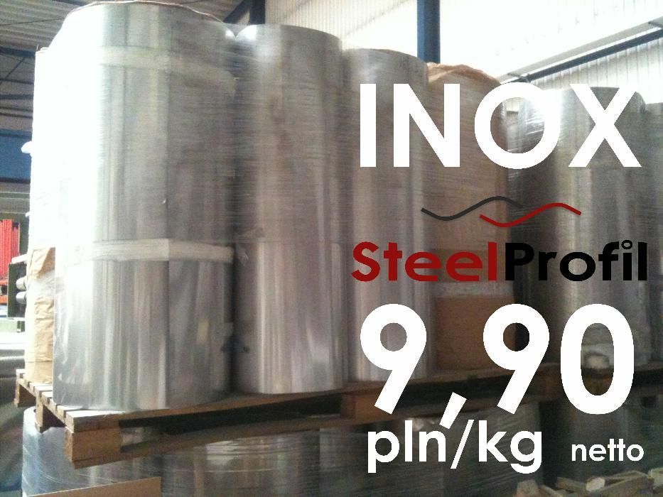 SUPER CENA! Blacha w Kręgu 9,90 PLN INOX Kwasówka Nierdzewka 1.4301 2B