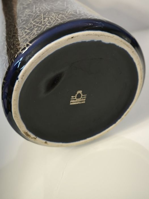 Wazon Pruszków PRL skrzydlak Kobaltowy