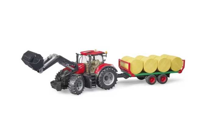 U03198 - Ciągnik Case Optum 300 CVX z ładowaczem czołowym i przyczepą