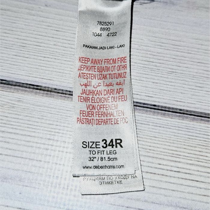 Фірмові чорні прямі чоловічі джинси jasper conran, розмір 48 - 50