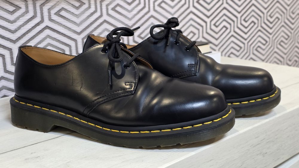 Оригінальні туфлі Dr. Martens 1461 Black Smooth