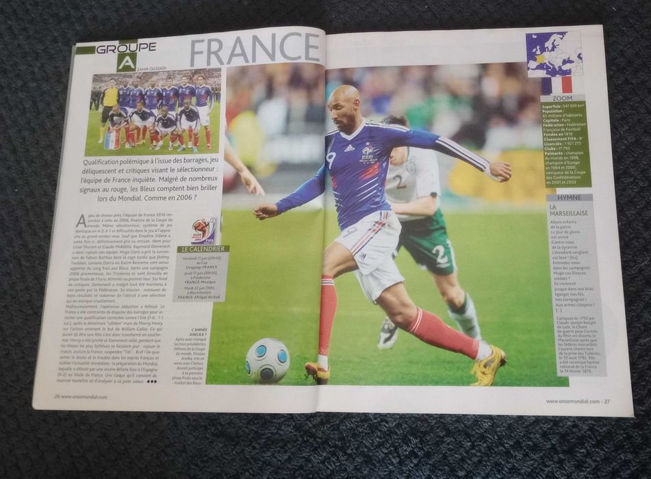 Revista Onze Mundial - Guia completo  Copa  Mundo 2010 Série Especial.