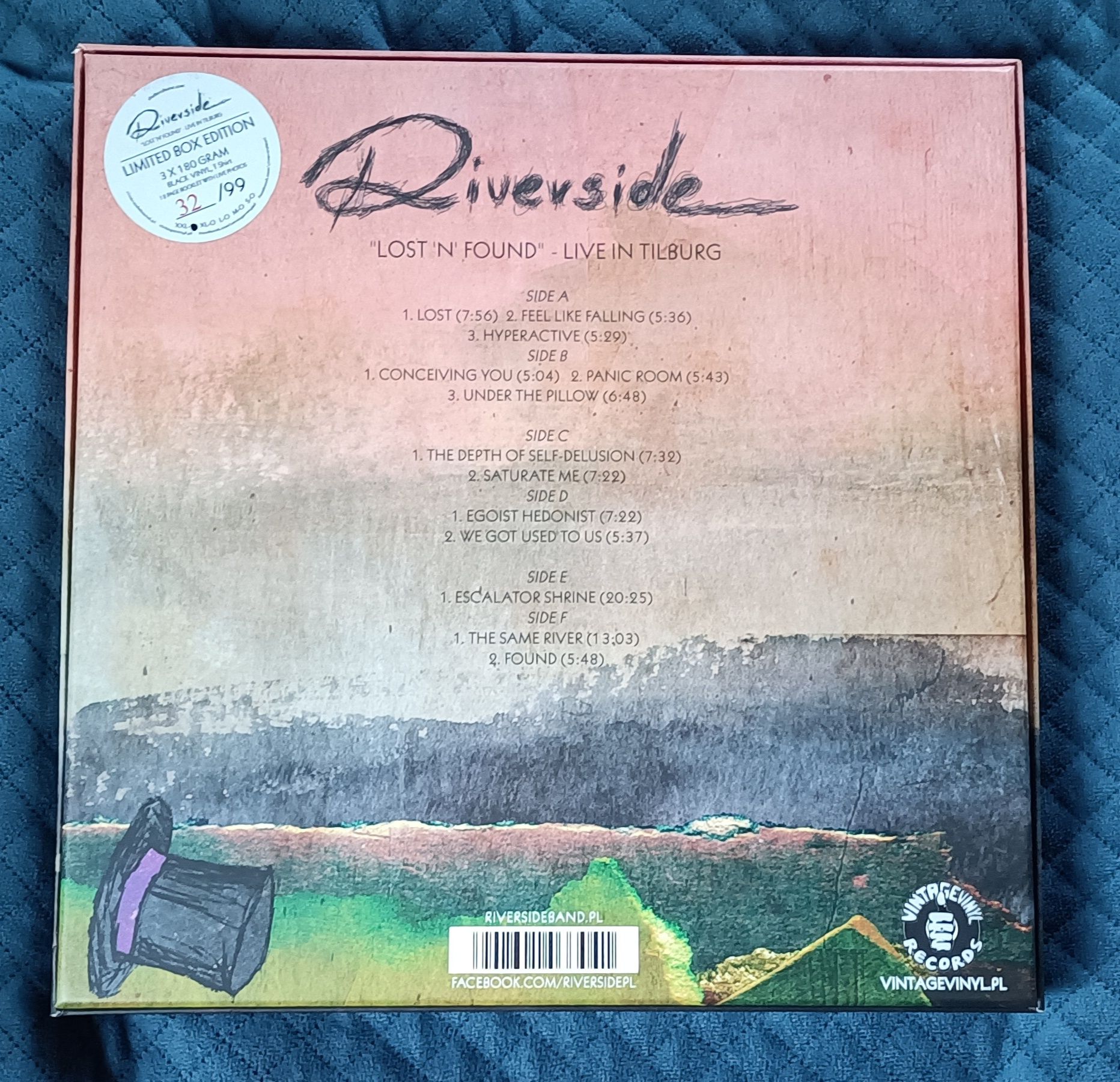 Riverside Lost'n'Found Live in Tilburg LIMIT 99 sztuk