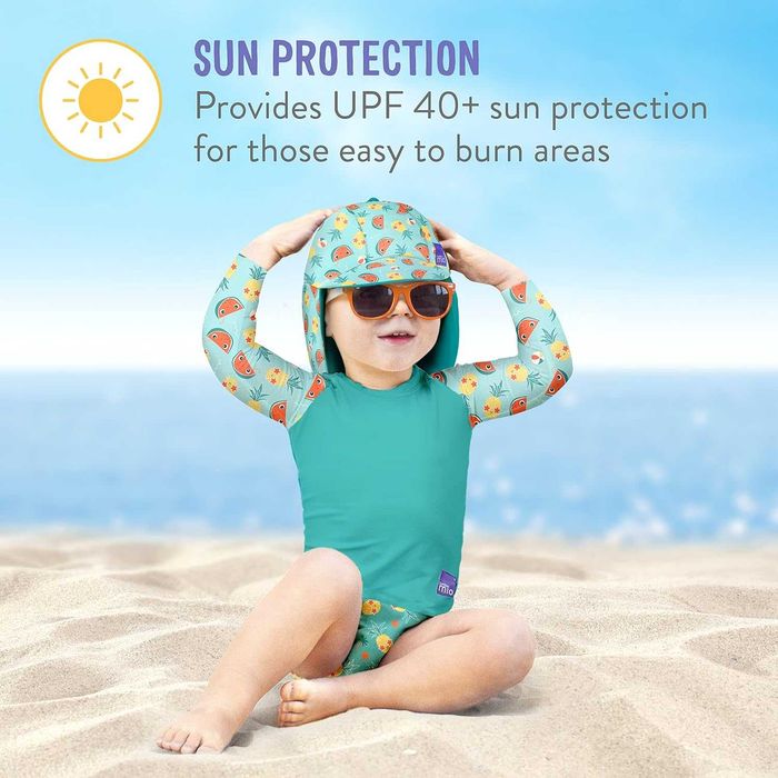 BAMBINO MIO czapka do pływania UPF dwustronna Oeko Tex 0-12m