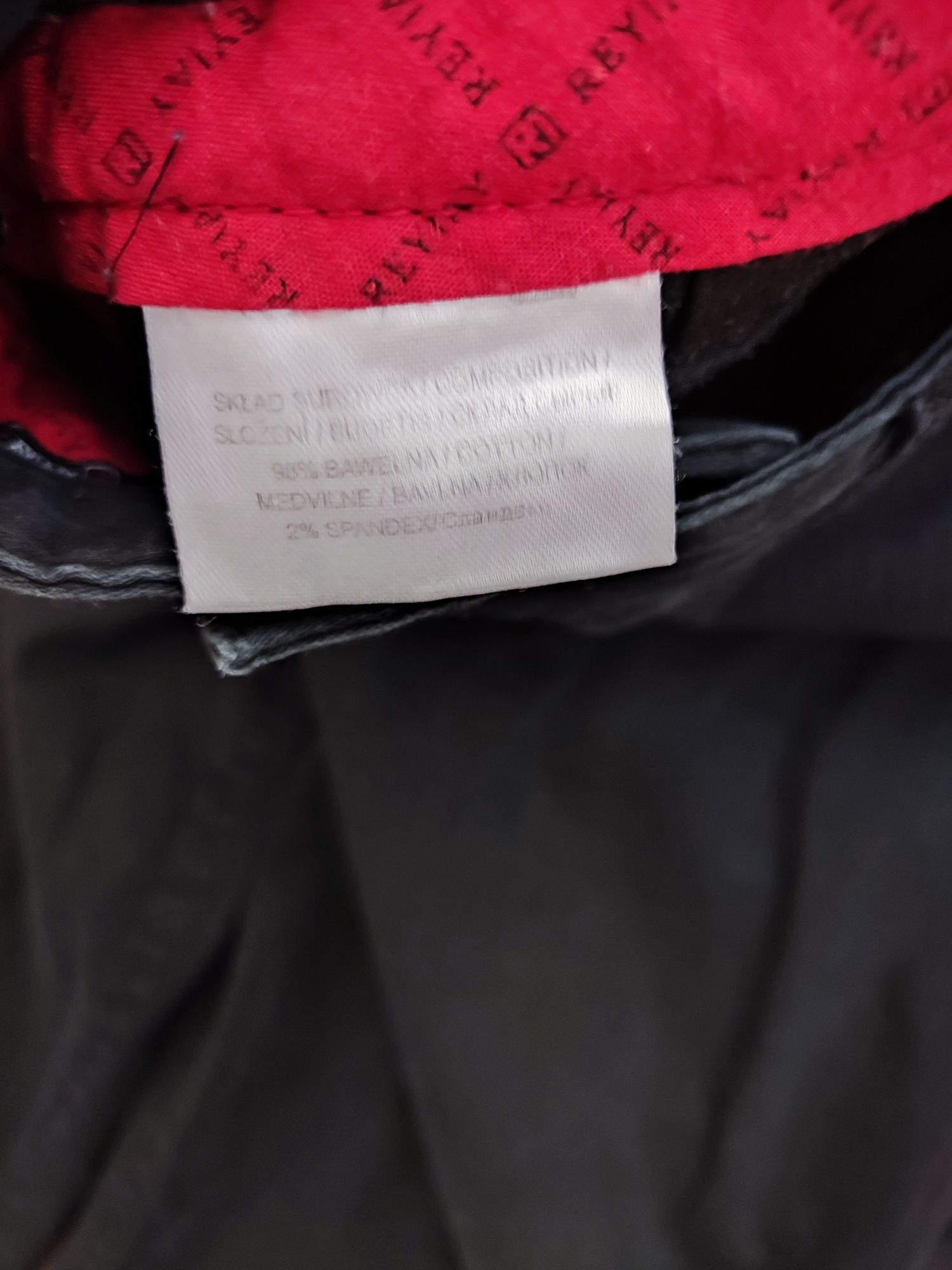 Eleganckie spodnie męskie czarne reyjay w31 l34 M