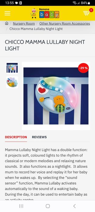 Brinquedo Chicco 3 em 1 Lullaby, Night, Light (0-36meses)