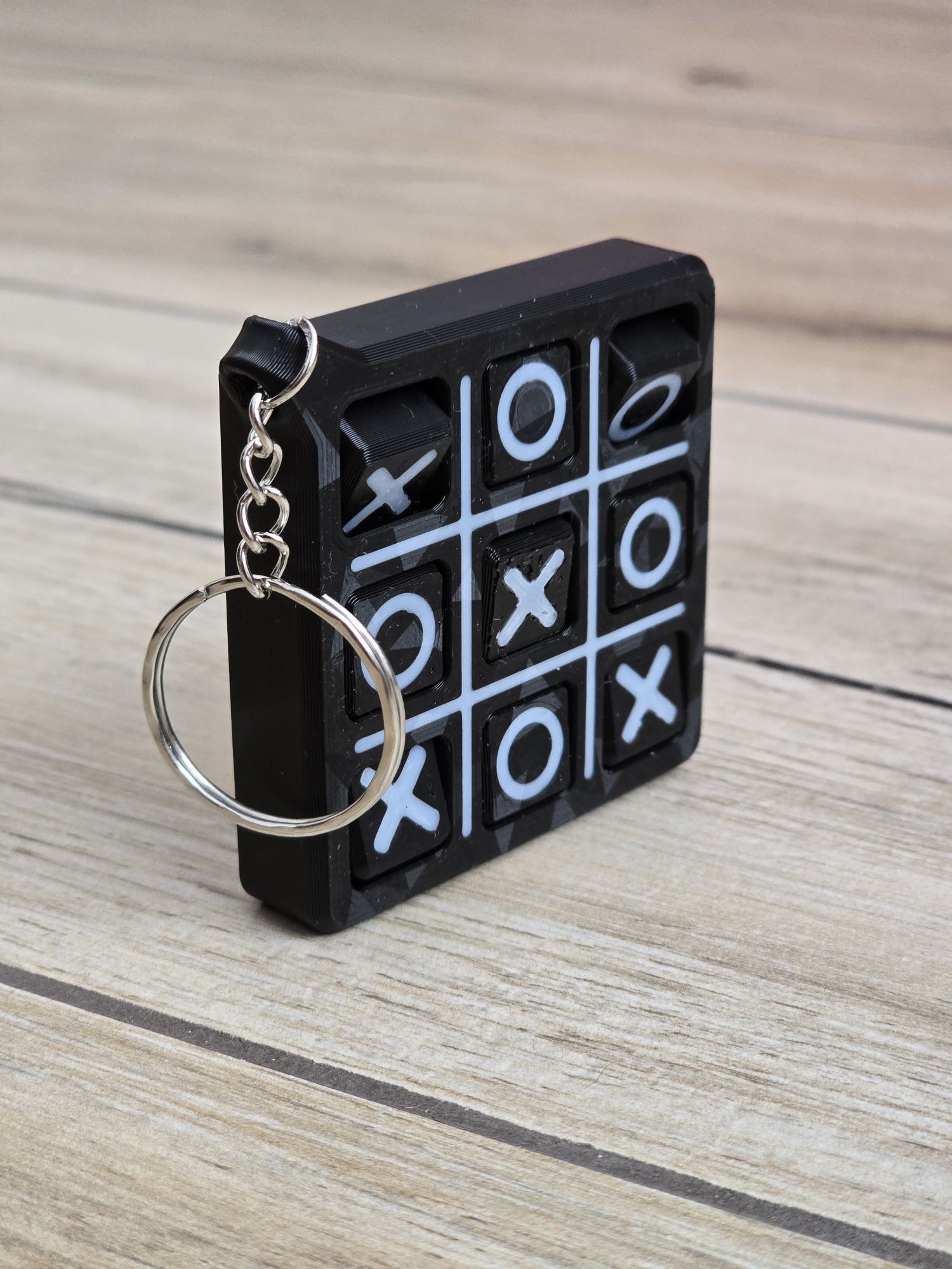 Brelok Gra Kółko i krzyżyk – Brelok 3d - Druk3d fidget Keychain