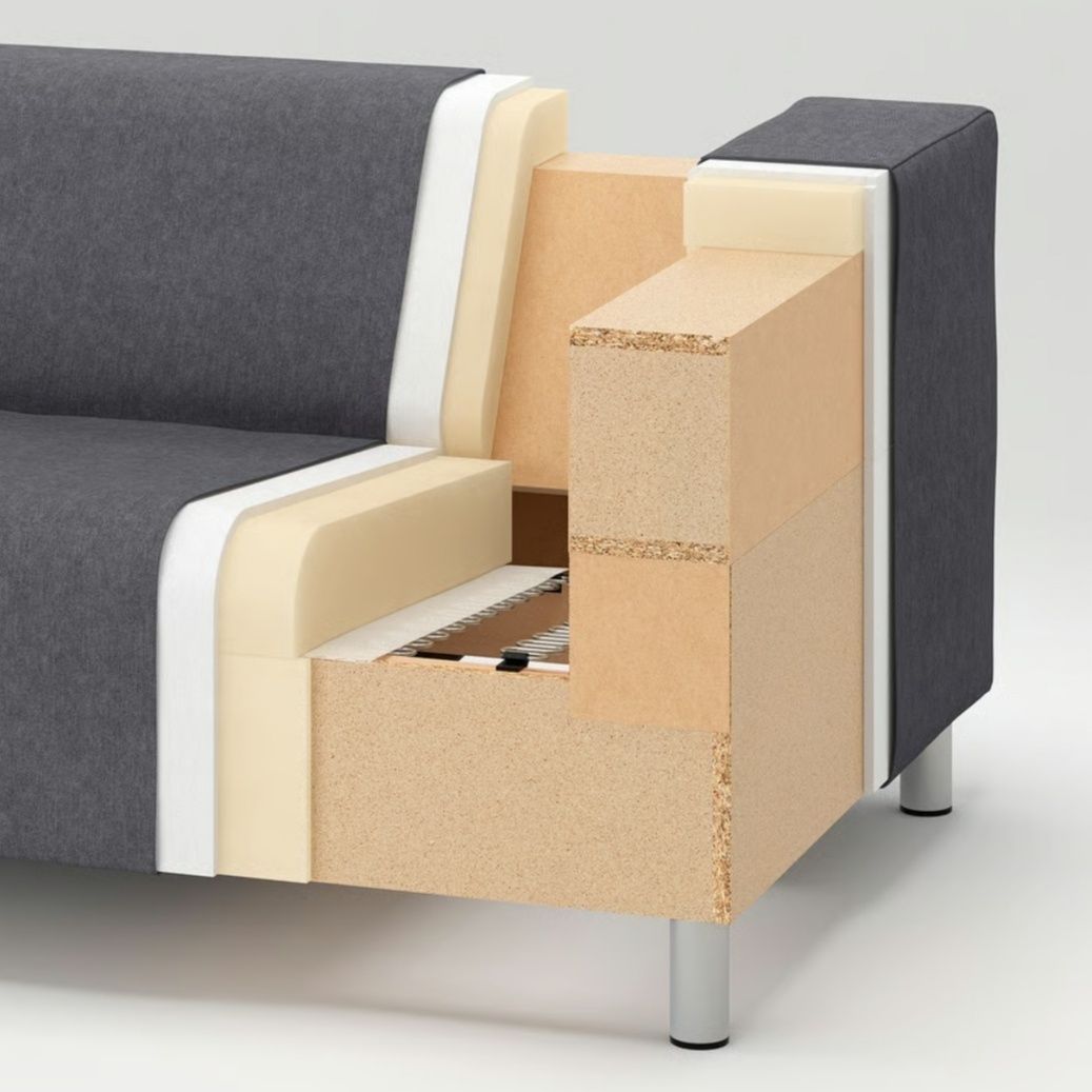 IKEA KLIPPAN sofa 2-osobowa, nierozkładana 180 cm szer. USTANÓW