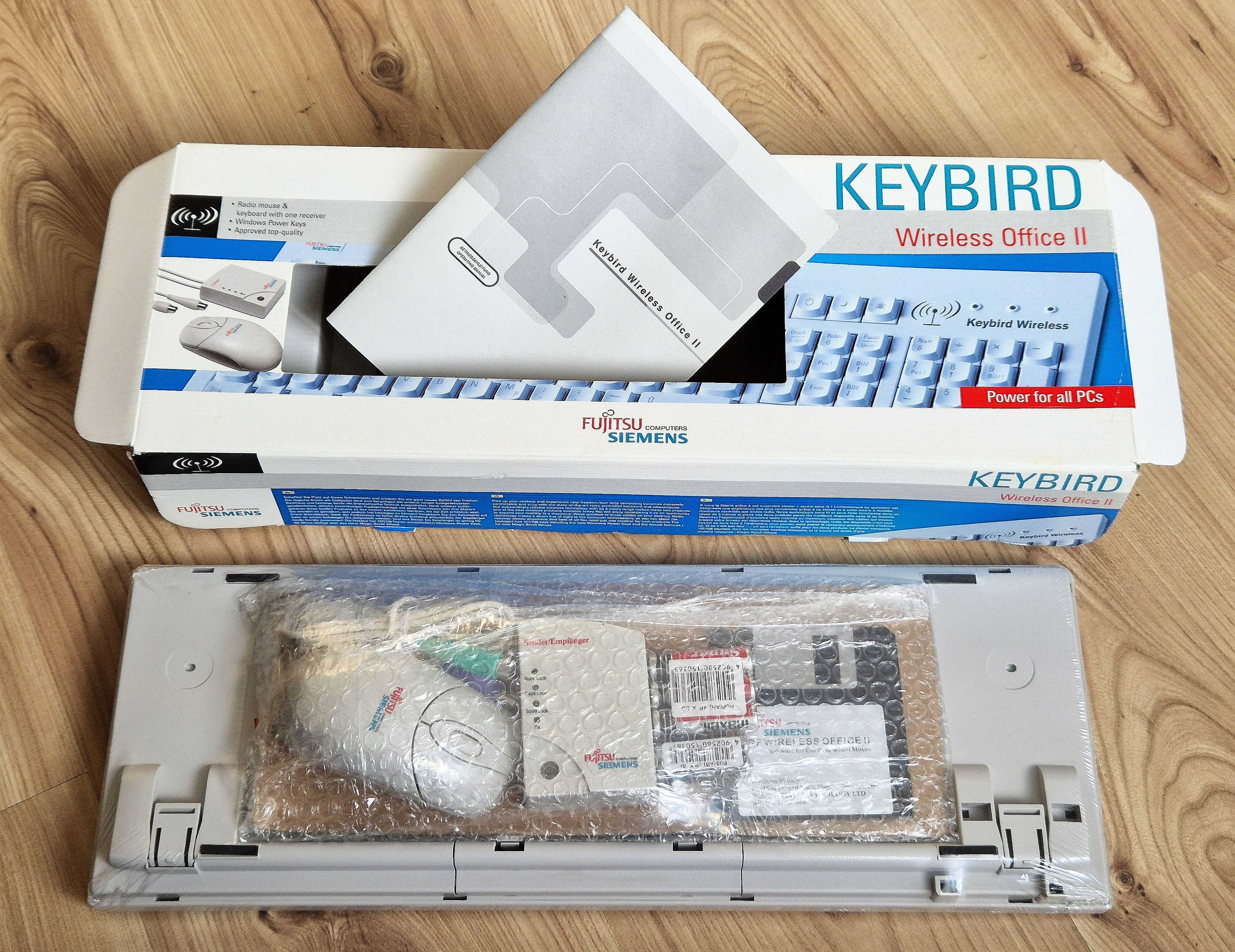 Klawiatura mysz radiowa retro KEYBIRD Wireless Office Fujitsu Siemens