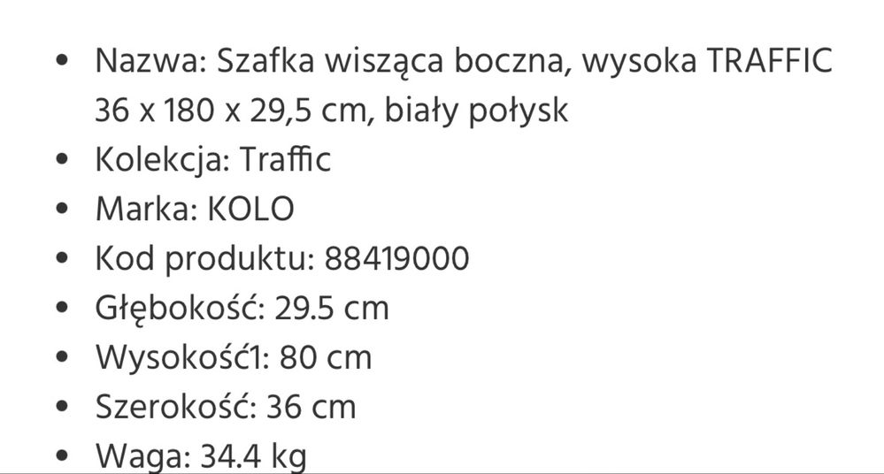 Szafka Koło Trafic