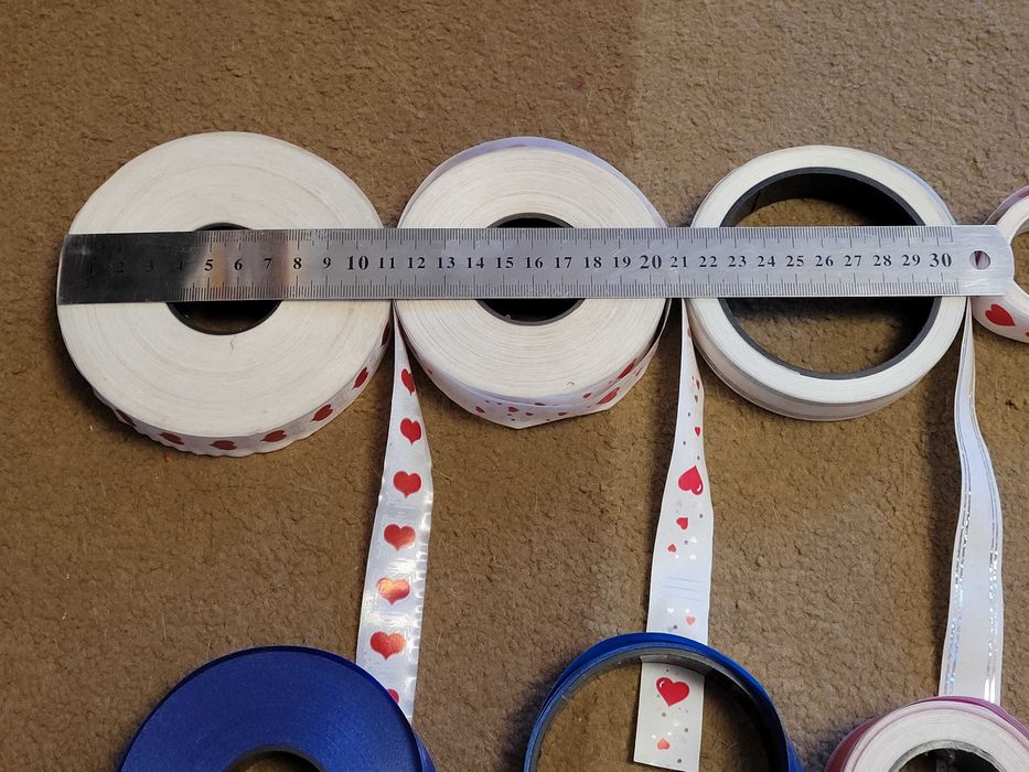 Стрічки для пакування подарунків (залишки)