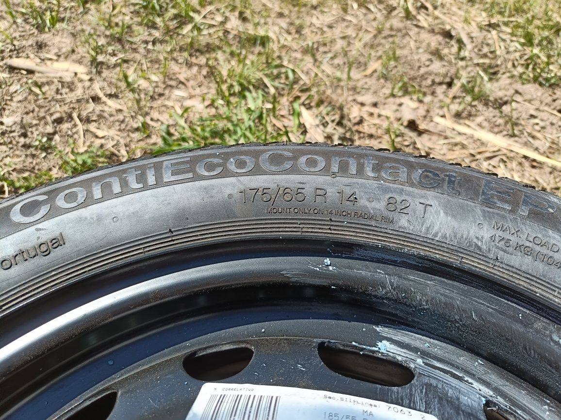 Jante com pneu 175/65 R14