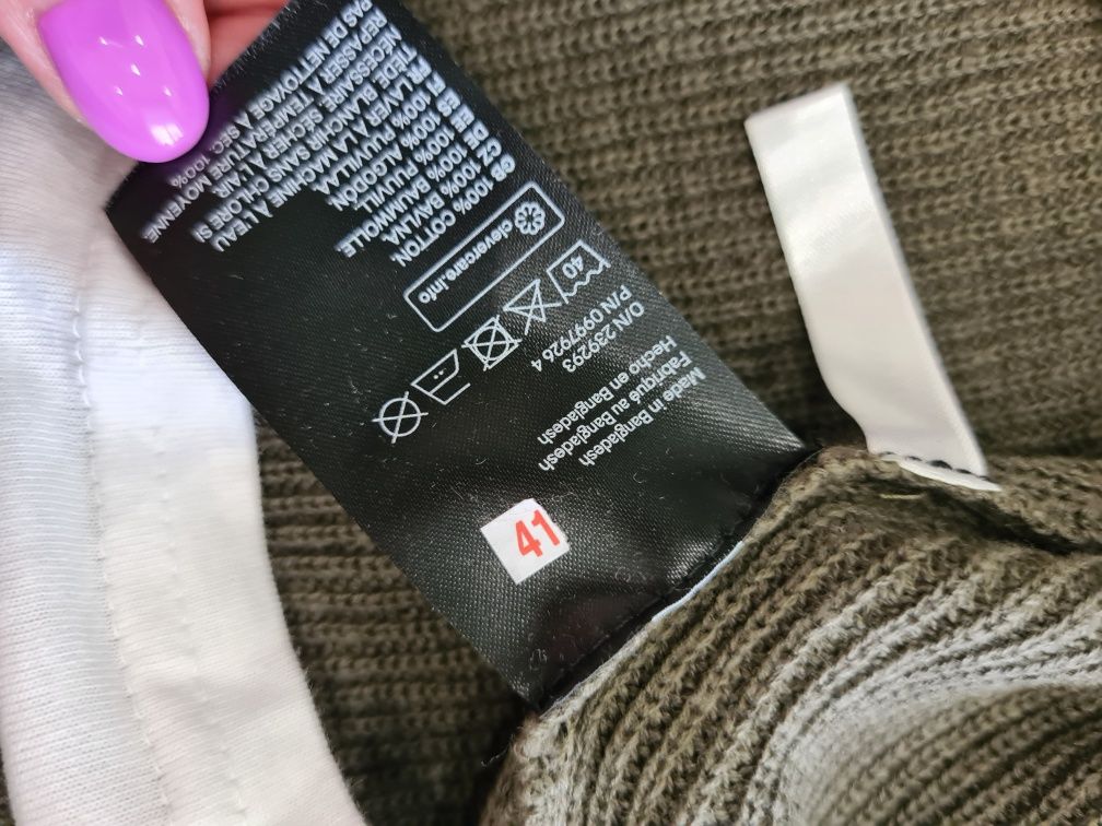 Кофта, джемпер, колір хакі йде на 158 розмір, фірма h&m