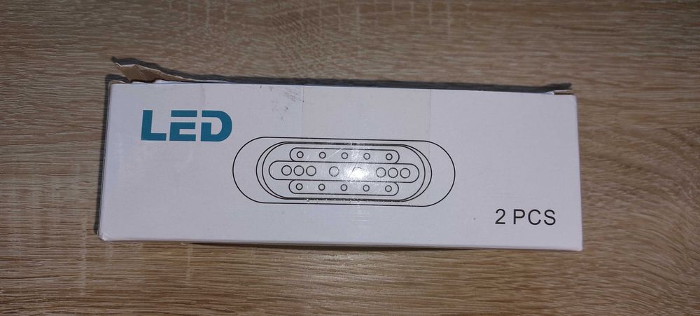 Ourbest Boczne światła obrysowe 16 diod LED 24 V 2 szt.