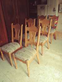 Krzesła dębowe kpl.6 szt