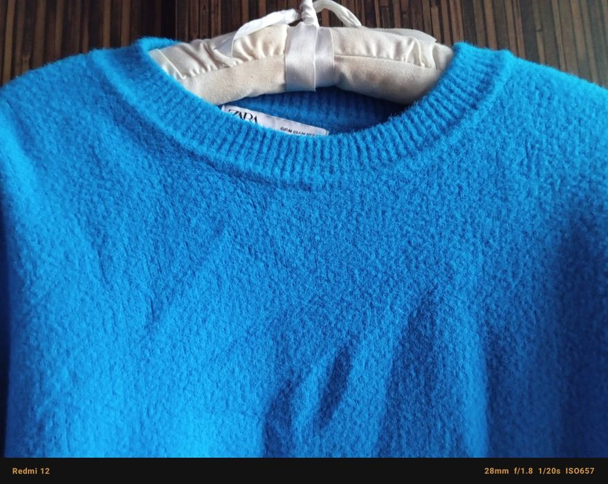Zara sweter turkusowy M