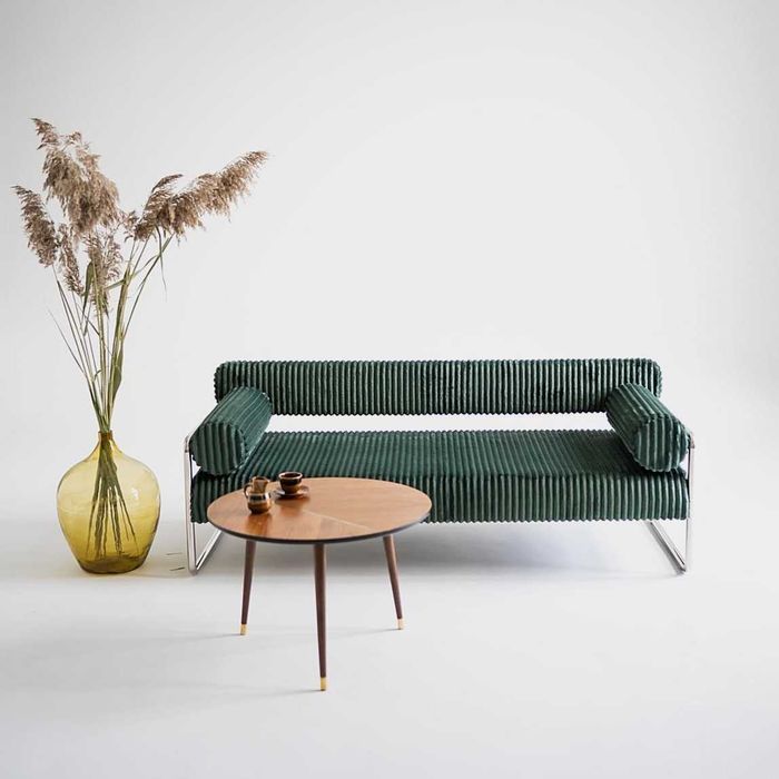 Sofa Praga, Polska '25, bauhaus, vntg, mid-c