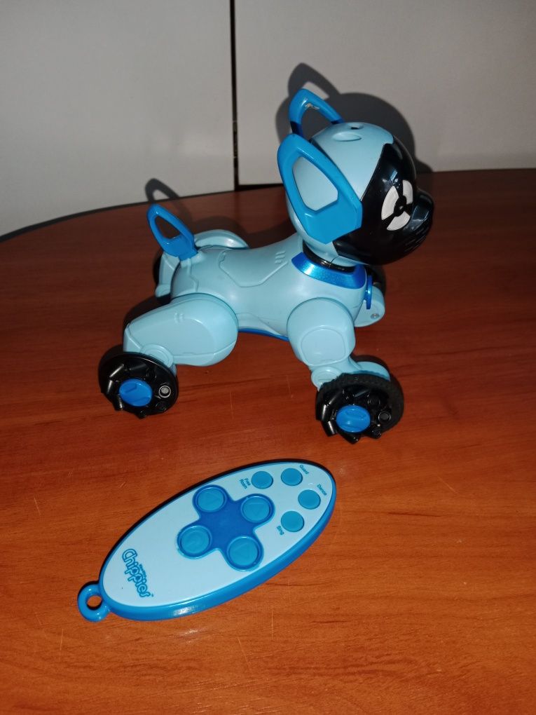 интерактивный робот щенок синий Chipper Robot Toy Dog состояние нового