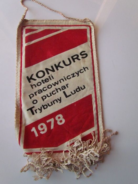 Proporczyk Trybuna Ludu konkurs hoteli o puchar 1978 ZSMP TKKF