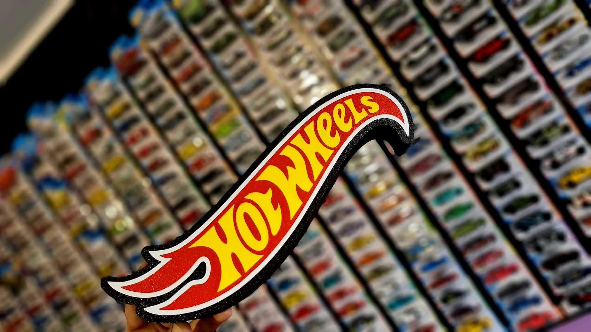 Hot Wheels Logo 3D + Plafon/Klosz