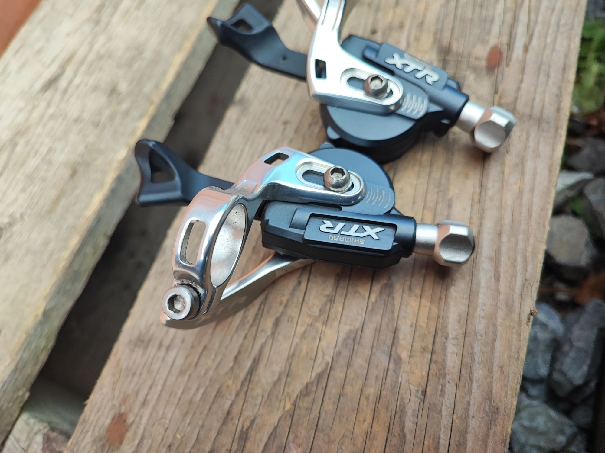 Manetki rowerowe Shimano XTR m970 3x9 retro mtb klasyk