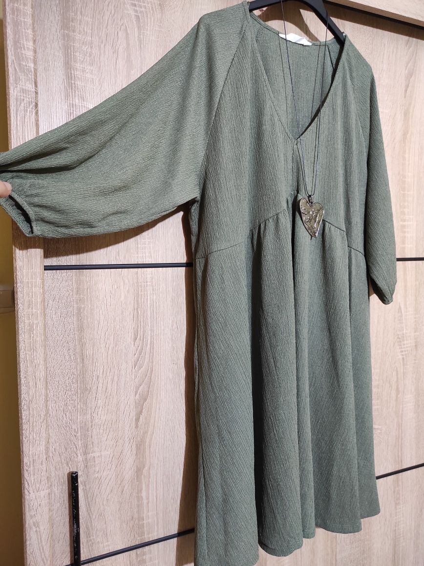 Sukienka Boho plus size 46 48 duży rozmiar etno