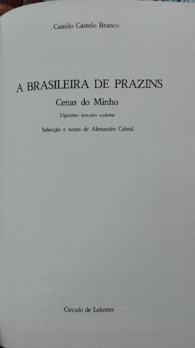 Camilo Castelo Branco - Obras escolhidas