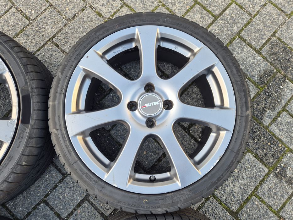 Felgi aluminiowe 17" 4x100 z oponami letnimi  205/40 24r