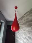 Lampa szklana czerwona