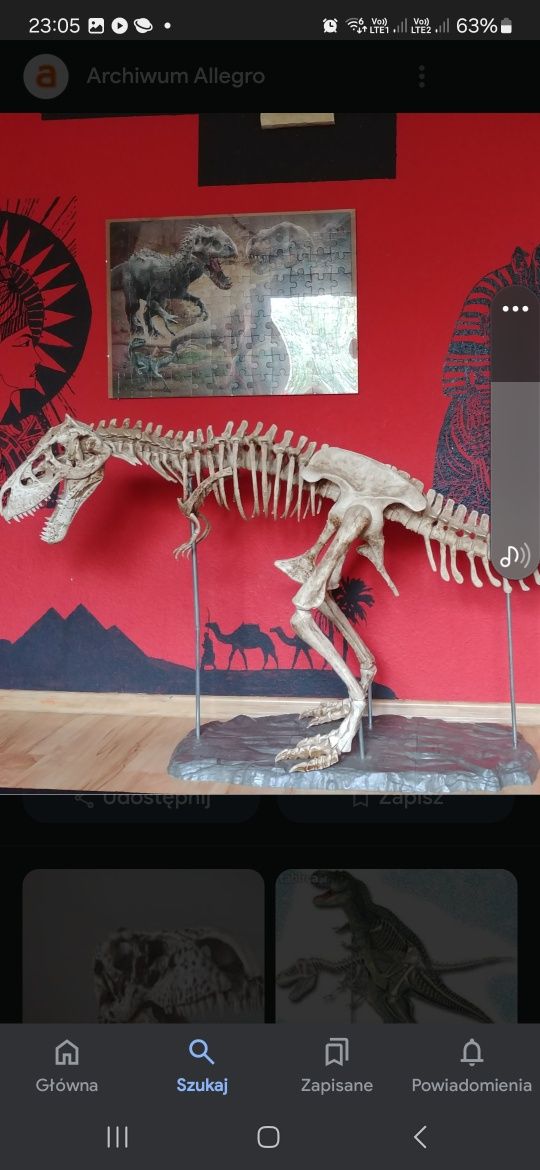 model dinozaura T-Rex'a do negocjacji