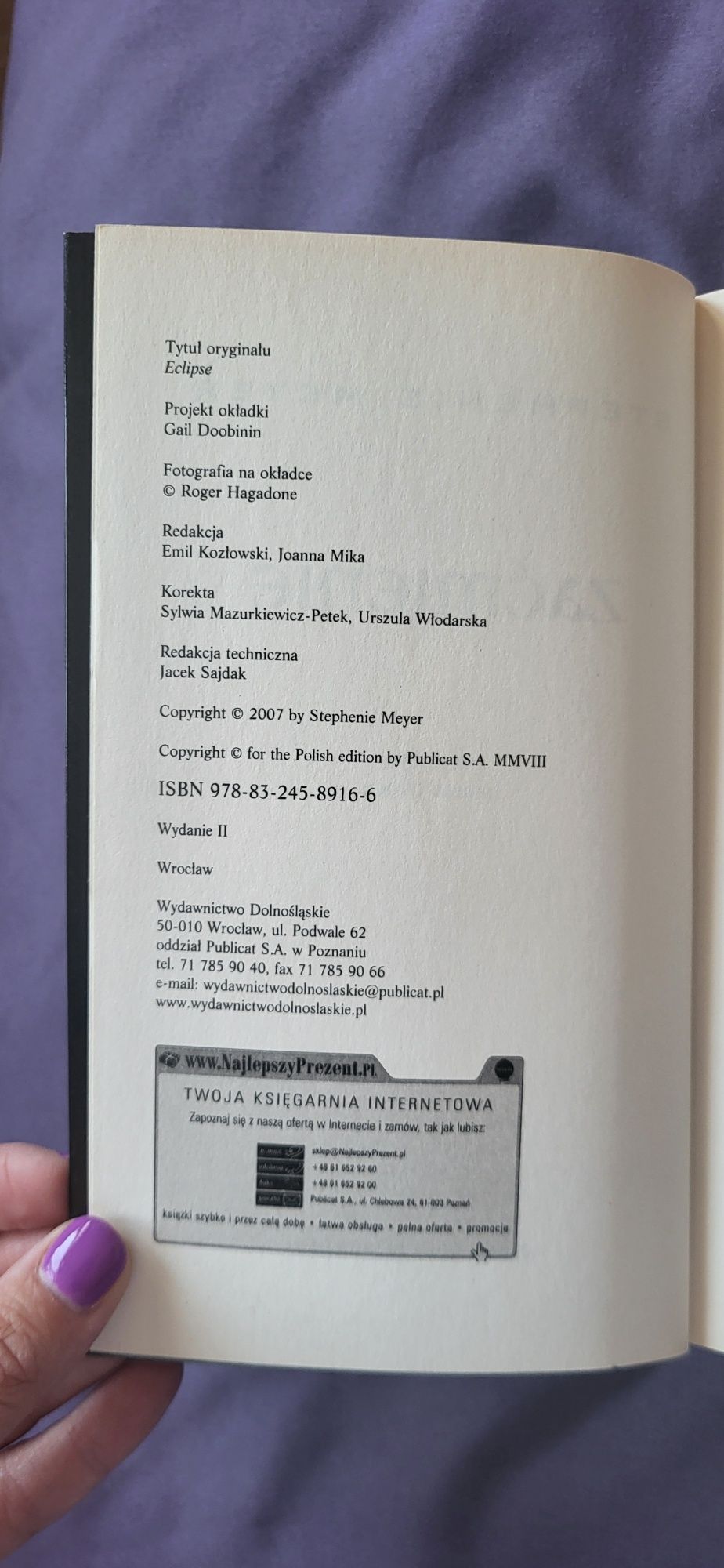 Stephenie Meyer "Zaćmienie"