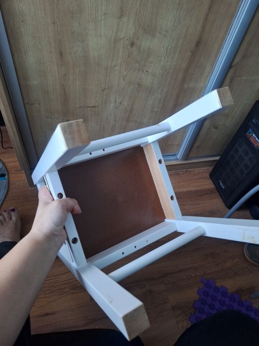 IKEA Kritter białe krzesło krzesełko dla dzieci