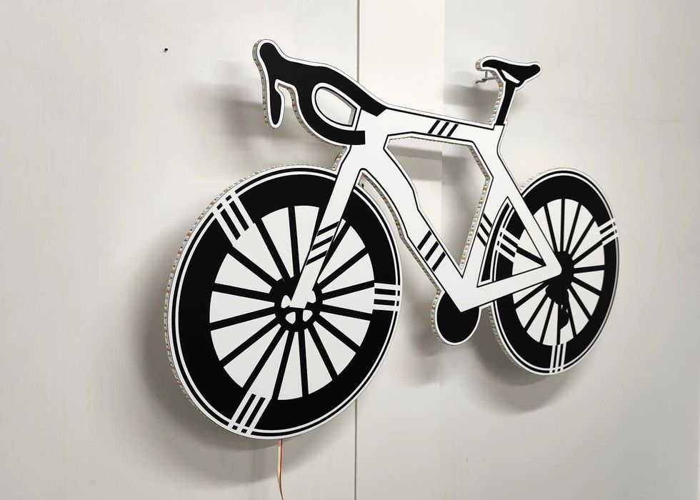 Bicicleta com iluminação