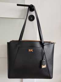 Torba Michael Kors Maddie czarna skóra saffiano shopper A4