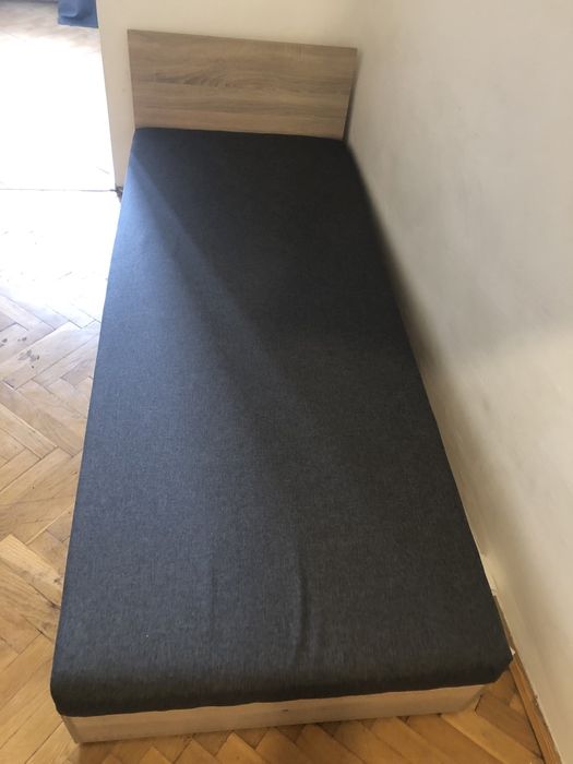 Lozko pojedyncze 200x80 z pojemnikiem i zamkiem