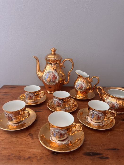 Vintage Serviço cafe Gold 1945