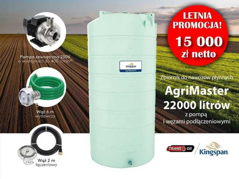 Zbiornik Nawóz Płynny RSM 22000l KINGSPAN + pompa + wąż 6 m GRATIS!
